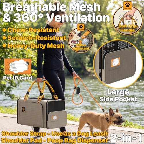 PAWZIDEA Expandable Pet Carrier for Small Cats & Dogs, TSA Airline Approved - Image 4