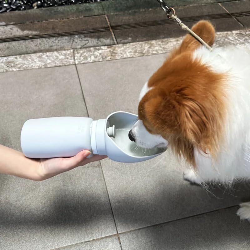 Portable Pet Dog Water Bottle with Silicone Feeder Bowl, for Walking, Hiking, Outdoor Use - Image 4