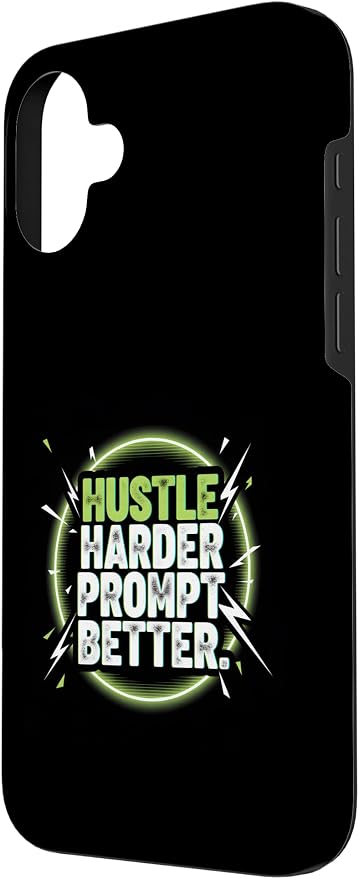 Hustle Harder Prompt Better AI Artificial Intelligence Case for iPhone 16 Plus - Image 2