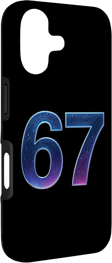 67 Meme Ai Quantum Number 67th Six Seven Tech Digital Future Case for iPhone 17 - Image 3