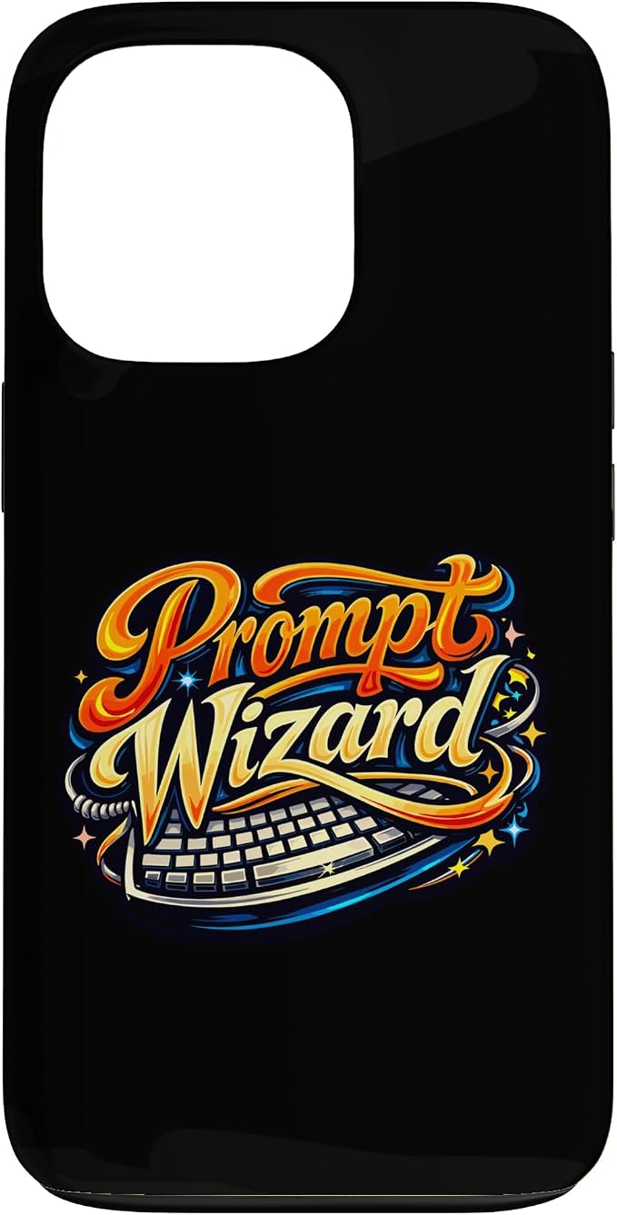 Prompt Wizard AI Retro Keyboard Case for iPhone 13 Pro by Unknown