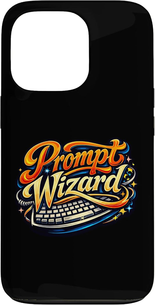 Prompt Wizard AI Retro Keyboard Case for iPhone 13 Pro by Unknown