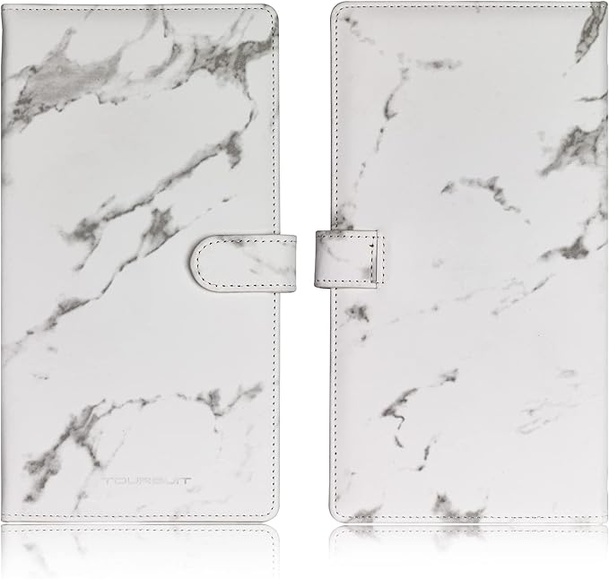 TOURSUIT Car Registration and Insurance Card Holder, Marble Grey | Vehicle License Document Organizer, Glove Box Compartment, Interior Car Accessories, For Women Men - Image 3