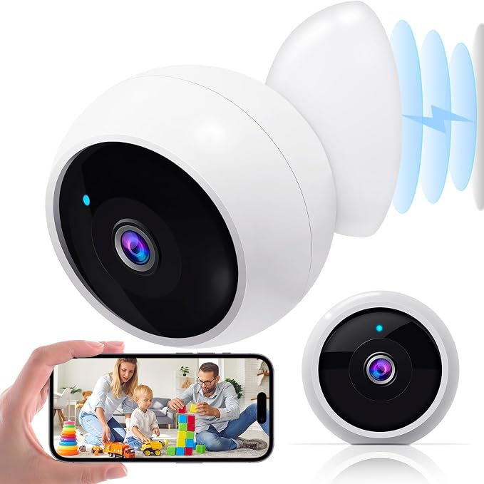 AMTIFO Security Cameras Wireless Outdoor Magnetic: Install-Free Smart Indoor 2K WiFi - Long Battery Life Powered Wireless Cameras for Home Security with AI Motion Detection by AMTIFO