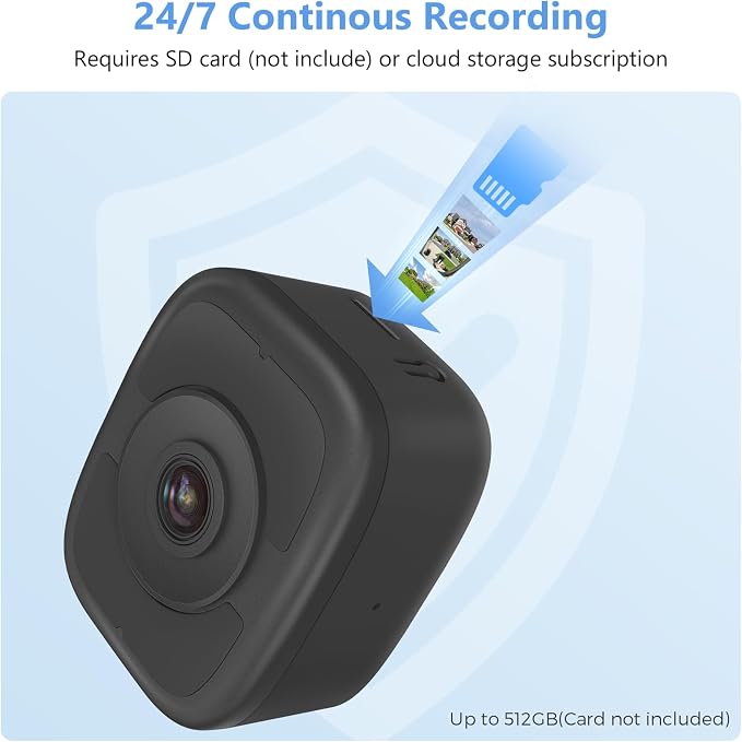 3K 5MP Window Camera for Home Security Indoor Magnetic Mount, 2Pack No Drill 5GHz&2.4GHz WiFi 6, Outdoor Monitoring Through Glass, Full Color Night Vision, 24/7 AI Smart Detection Recording - Image 4