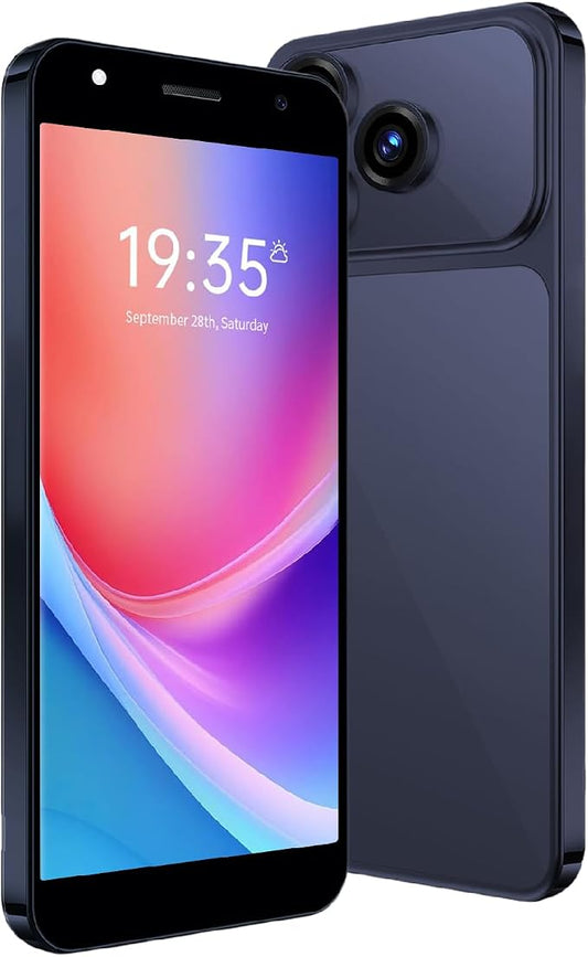 Unlocked 4G Android Phone, 5.0-inch Screen, 2GB RAM + 16GB ROM/TF 128GB, Dual SIM, Dual Camera, Suitable for Beginners (28blue) by Unknown