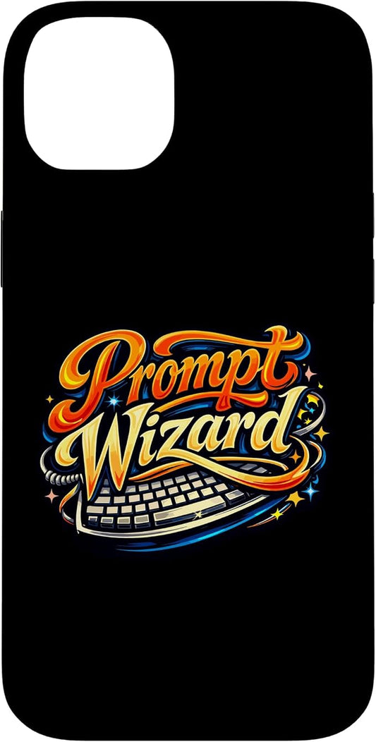 Prompt Wizard AI Retro Keyboard Case for iPhone 14 Plus by Unknown