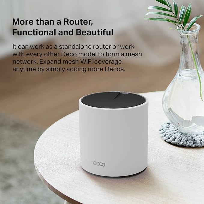 TP-Link Deco X55 AX3000 WiFi 6 Mesh System - Covers up to 2500 Sq.Ft., Replaces Wireless Router and Extender, 3 Gigabit Ports, Supports Ethernet Backhaul, Deco X55(1-Pack) - Image 6