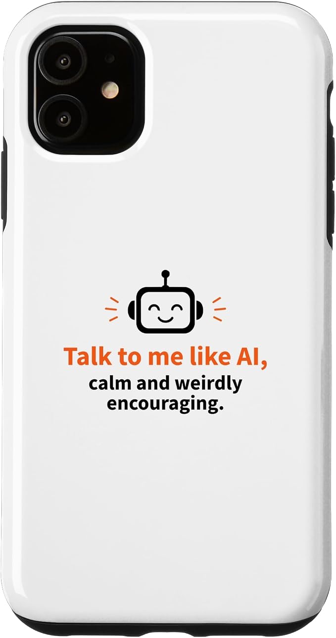 AI Robot Calm Encouraging Tech Support Case for iPhone 11 by Unknown