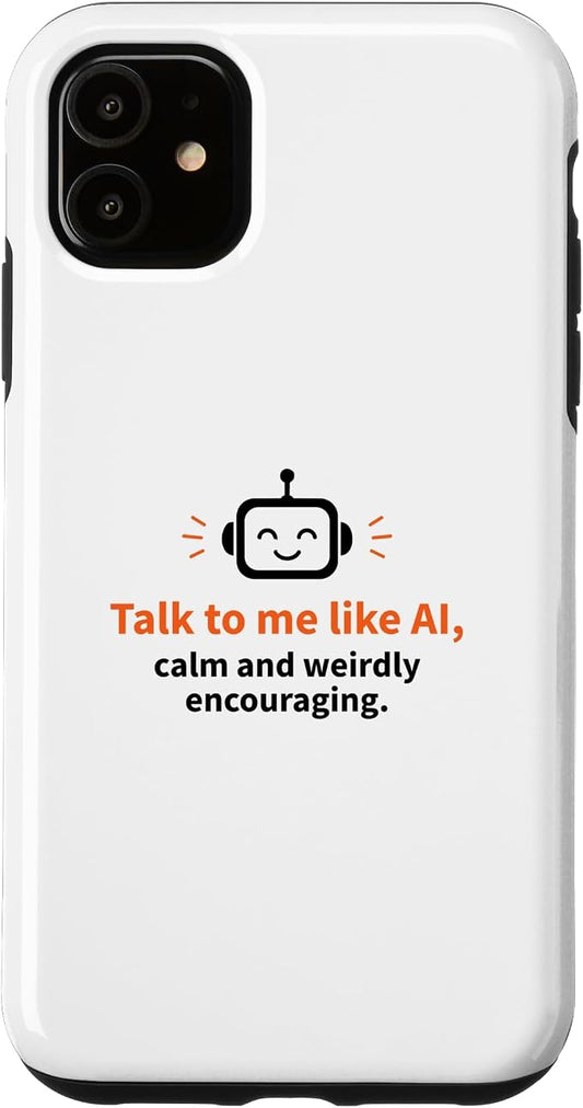 AI Robot Calm Encouraging Tech Support Case for iPhone 11 by Unknown