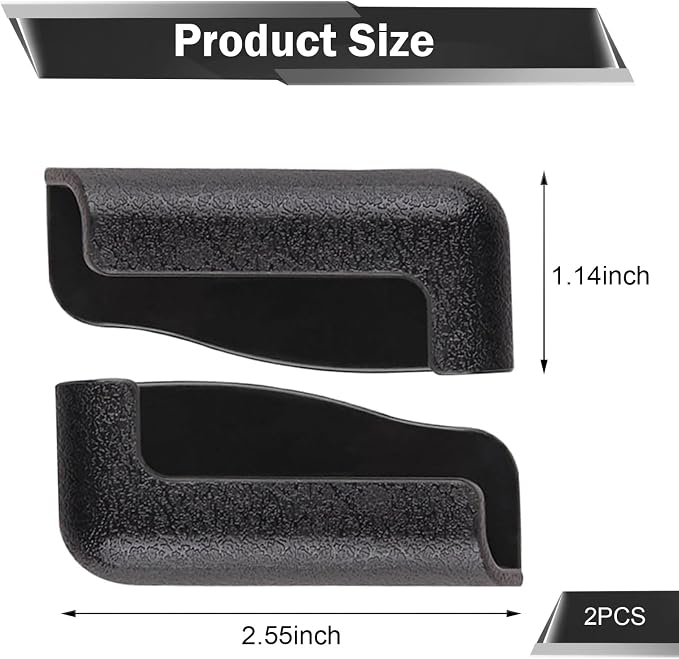 2 PCS Car Mobile Phone Brackets, Multifunctional Dashboard Phone Holder Mounted, Self Adhesive Adjustable Width Cellphone Bracket, Fit for All Phones, Back Seat, Wall, Home (Black) - Image 2