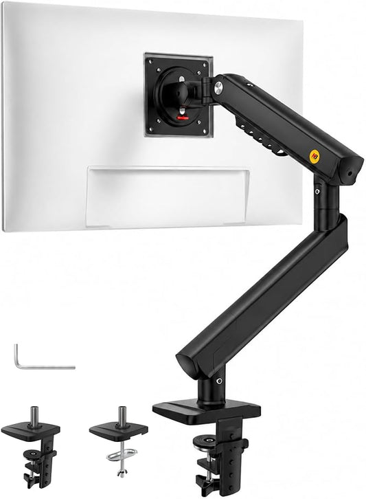 NB SmooVex™ Monitor Mount, Monitor Stand fits up to 32 Inch, Mechanical Spring Mount, VESA 75/100 mm, Model-A5(Black) by NBERGONOMIC
