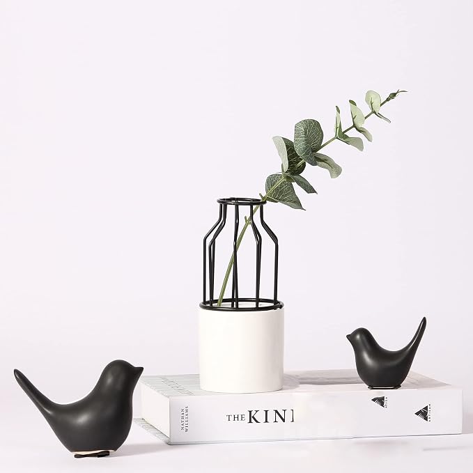 FANTESTICRYAN Small Animal Statues Home Decor Modern Style Black Decorative Ornaments for Living Room, Bedroom, Office Desktop, Cabinets… - Image 6