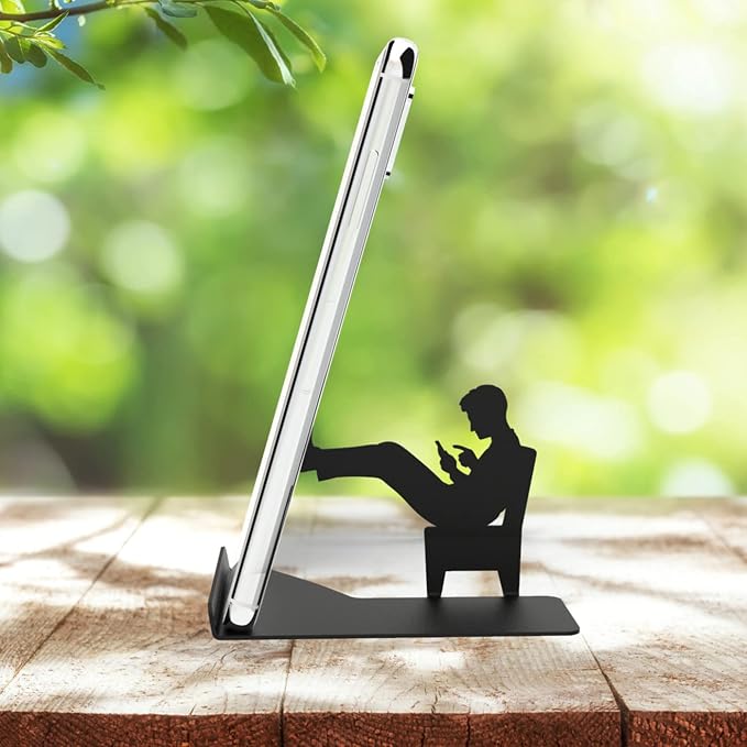 Artori Design Cell Phone Stand for Desk - Smartphone Stand for Office or Home - Cute Phone Stand for Recording Watching Videos Gaming or Video Calls - Unique Phone Holder for Tablets and Cellphones - Image 3