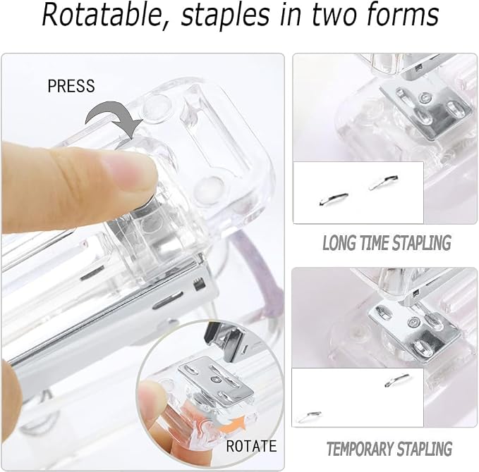 Gawsey Silver Desk Organizers and Accessories with Desk Organizer 360° Rotating Pen Holder and Office Supplies, Cute Stationery Supplies Set - Image 3