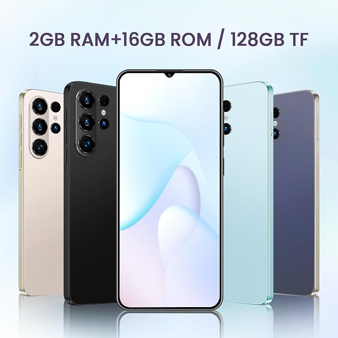 Unlock Phone, 4G Network Android Phone, 6.3-inch Screen, 2GB RAM+16GB ROM/TF 128GB, Dual SIM Cards, Dual Cameras, Suitable for Novice Users (deep Purple) - Image 2