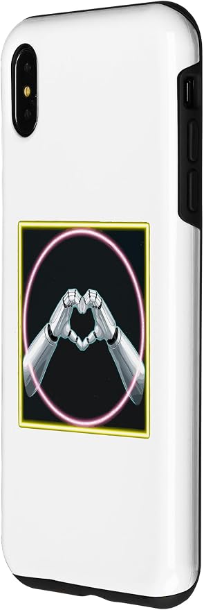 iPhone XS Max Hand Heart AI Robot | Hands Robot Shirt Case - Image 2