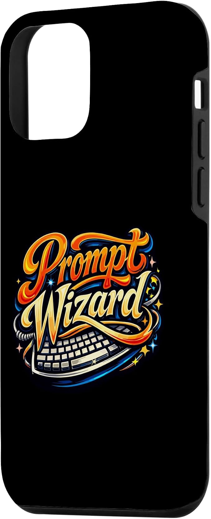 Prompt Wizard AI Retro Keyboard Case for iPhone 12 mini - Image 2