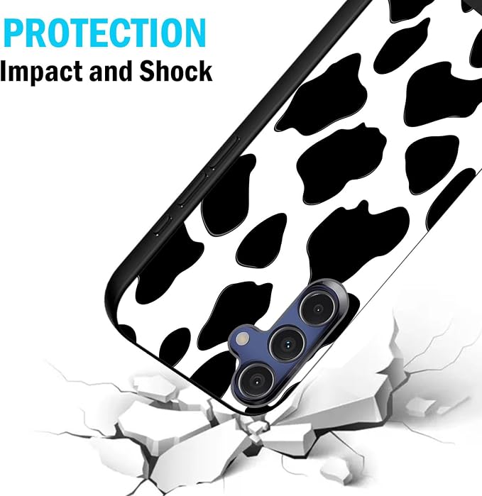 Designed for Galaxy S25 Plus Phone Case,Slim Silicone Shockproof Protective Case for Galaxy S25 Plus 6.7 inch,Cow Print - Image 2