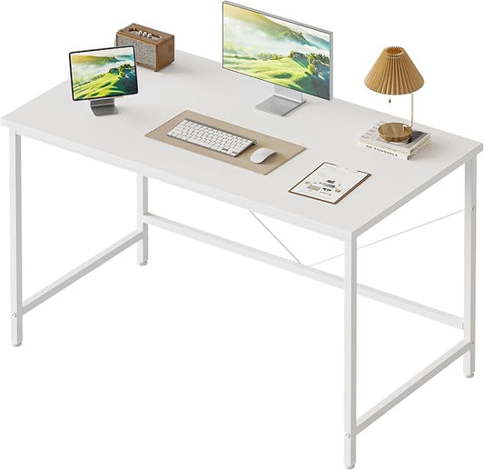 Mericonia 32x16 Inch Computer Desk, 0.6" Thick Small Office Table | Modern Simple Style, Small Study & Writing Table for Home Bedroom Work, White by MERICONIA