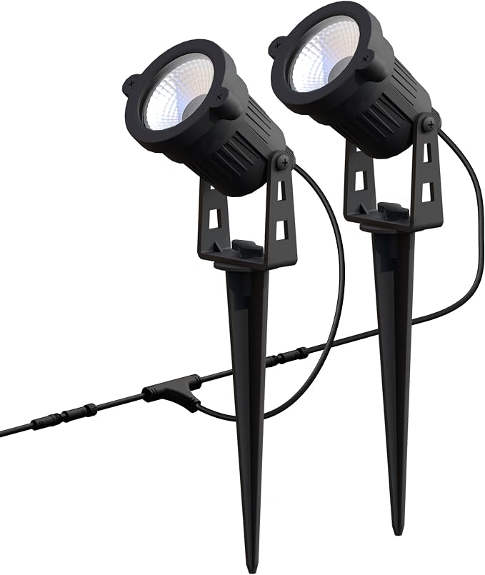 Feit Electric Smart Color Changing & Tunable White Outdoor Spotlights, 250 Lumens, Music Sync, Voice Control Compatible with Alexa & Google Home, Linkable, App Controlled, SPOT/RGBW/AG/2, 2-Pack - Image 2
