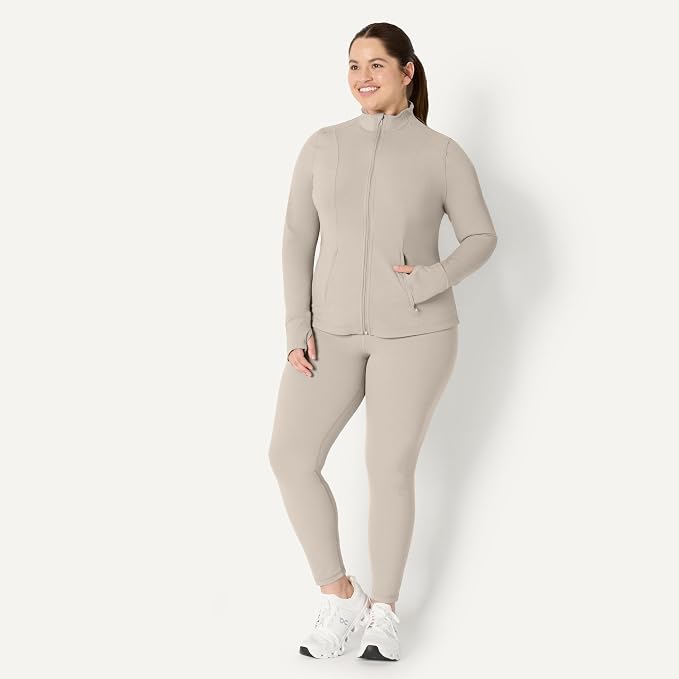 Amazon Essentials Women's Active FormFlex Buttery Soft Slim Fit Quarter Zip Long Sleeve Pullover Jacket - Image 7