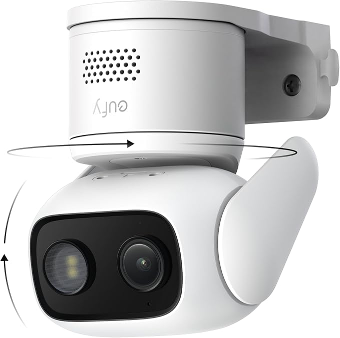 eufy Security Indoor/Outdoor Camera C31, IP66, Spotlight-Free Color Night Vision,360° Pan &Tilt, AutoTracking,AI Human/Vehicle/Pet/Cry Detection, 24/7 Recording,Dual External Antennas(No Subscription) by Unknown
