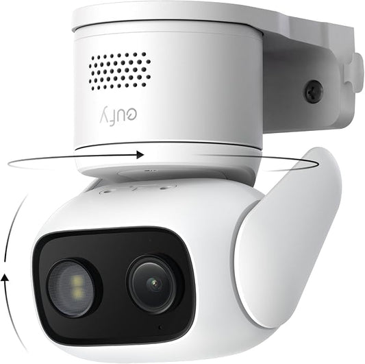 eufy Security Indoor/Outdoor Camera C31, IP66, Spotlight-Free Color Night Vision,360° Pan &Tilt, AutoTracking,AI Human/Vehicle/Pet/Cry Detection, 24/7 Recording,Dual External Antennas(No Subscription) by Unknown