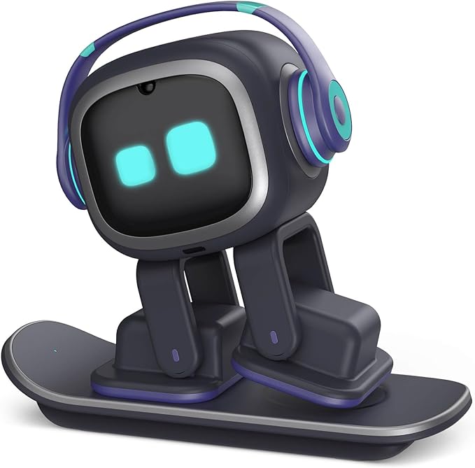 EMOPET AI Desk Robot Companion - ChatGPT Enabled with Voice Commands & Dancing, Interactive AI Robot Pet with Personality, for Adults and Kids by emopet