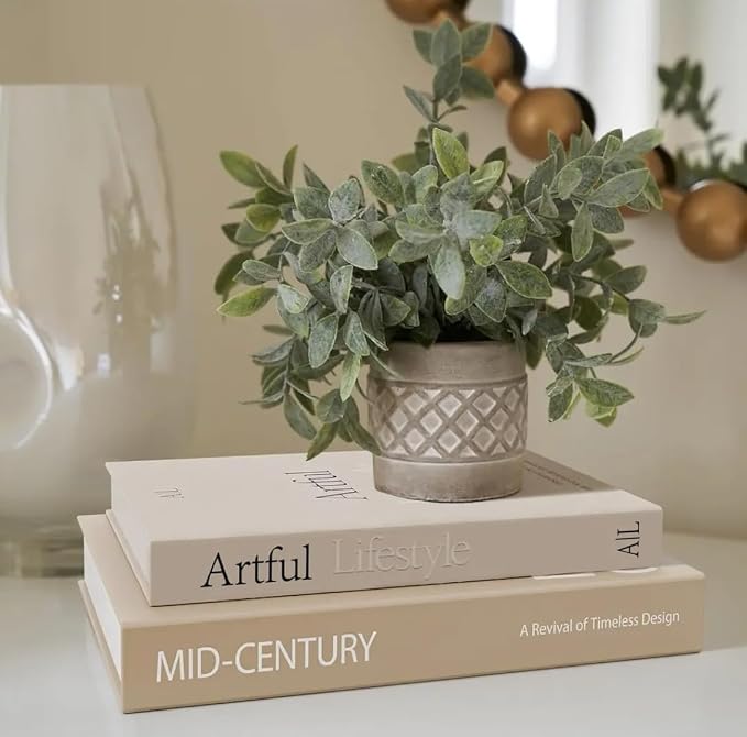 Decorative Books for Home Decor,2 Pcs Modern Minimalist Faux Book for Home Decoration,Coffee Table Decor,Living Room Aesthetic Accent (E4) - Image 4