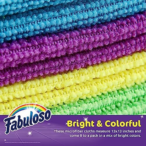 Fabuloso Microfiber Cleaning Cloths for Home & Car, 13x13, Purple, 8 Count - Image 3