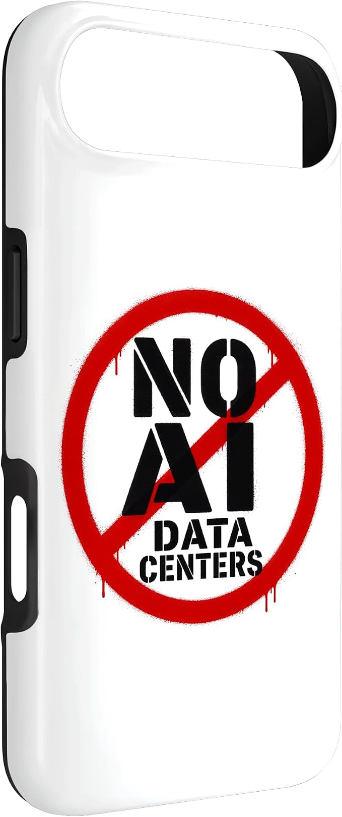 No AI Data Centers – Simple Minimal Spray Paint Style Text Case for iPhone Air - Image 2