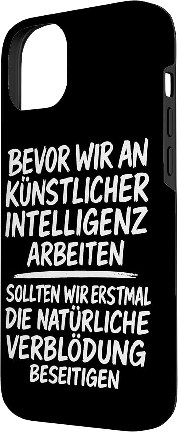 Fix Stupidity First – AI Can Wait Case for iPhone 14 Plus - Image 2