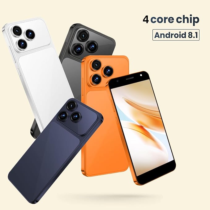Unlocked 4G Android Phone, 5.0-inch Screen, 2GB RAM + 16GB ROM/TF 128GB, Dual SIM, Dual Camera, Suitable for Beginners (28silver) - Image 2