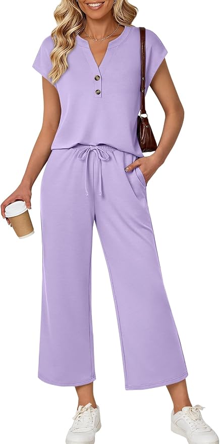 LILLUSORY Two Piece Lounge Sets for Women Vacation Beach Travel Airport Fall Outfits Casual Cruise Fashion 2026 by Lillusory