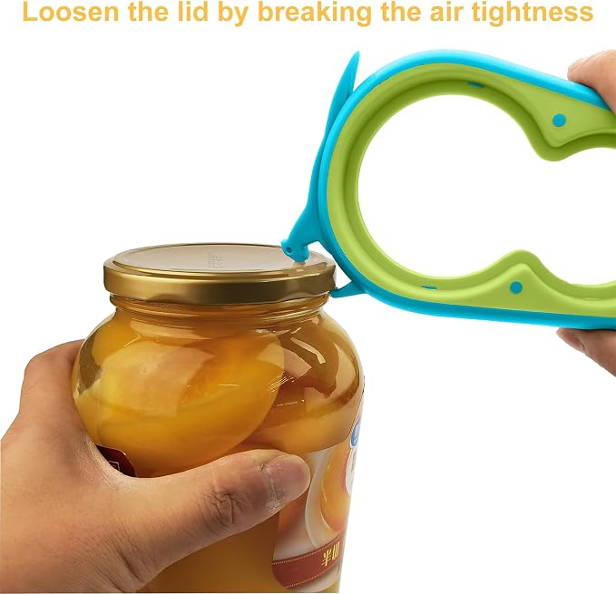Otstar Jar Opener & Bottle Opener for Seniors with Arthritis, Weak Hands | Adjustable Lid Opener Effortlessly Opens Jars, Bottles & Pop-Top Cans, Great for Senior Parents, Grandparents, or Loved Ones - Image 4