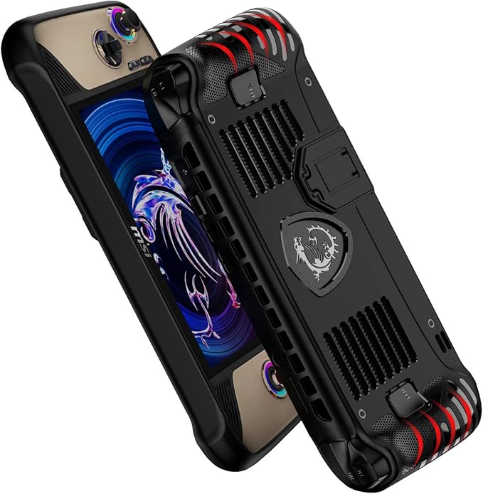 Case for MSI Claw 8 AI+(2025),TPU Grip Protective Cover for MSI Claw 8 AI+ A2VM Handheld Gaming,Soft Back Case with Kickstand for MSI Claw 8 AI+(Black) - Image 5