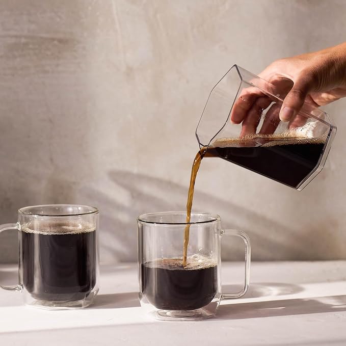AeroPress Clear XL Coffee Press, French Press, Pour-Over & Espresso Style | All-in-One Large Manual Brewer, 2 Min Brew for Less Bitterness, More Flavor, Portable Coffee Maker, Travel & Camping - Image 6