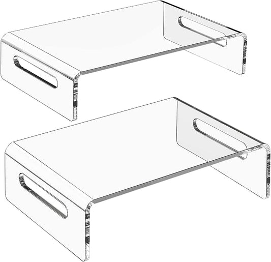 Zimilar 2 Pack Monitor Stand Riser, Acrylic Monitor Stand for Computer, Laptop, Printer, Notebook, Premium Clear Laptop Stand Acrylic Monitor Riser for Home Office, Monitor Stands for 2 Monitors | Laptop, Printer, Notebook, Premium Clear Laptop Stand A... by Zimilar