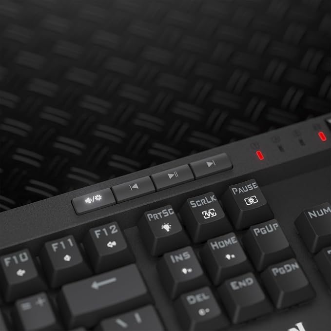 Redragon K580 PRO Wireless RGB Gaming Keyboard, Macro G Keys & Media Wheel | 0 Delay Tri-Mode, 5 On-Board Combo Keys, Ready for MMO & MOBA Play, 0-Delay Tri-Mode for Multiple Devices, Swap-Ready Socket - Image 7