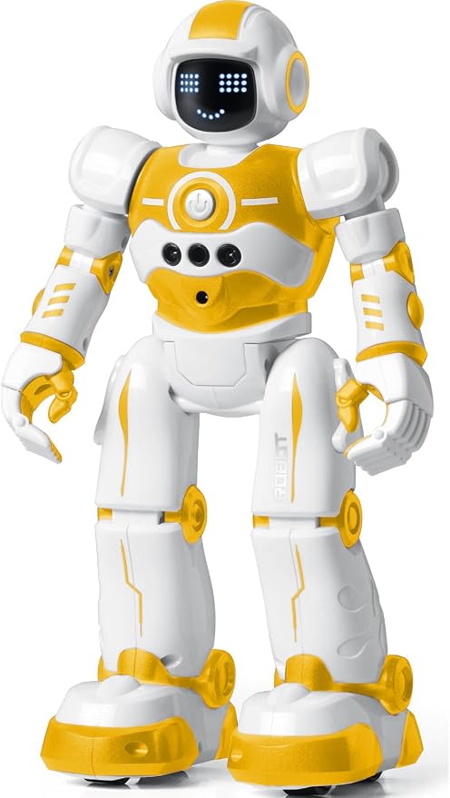 Robot Toys for Kids,Programmable Remote Control Smart Walking Dancing Robot Toy with Gesture & Sensing for Age 4 5 6 7 8 9 10 Year Old Boys Girls for Birthday Present,Yellow by EduCuties