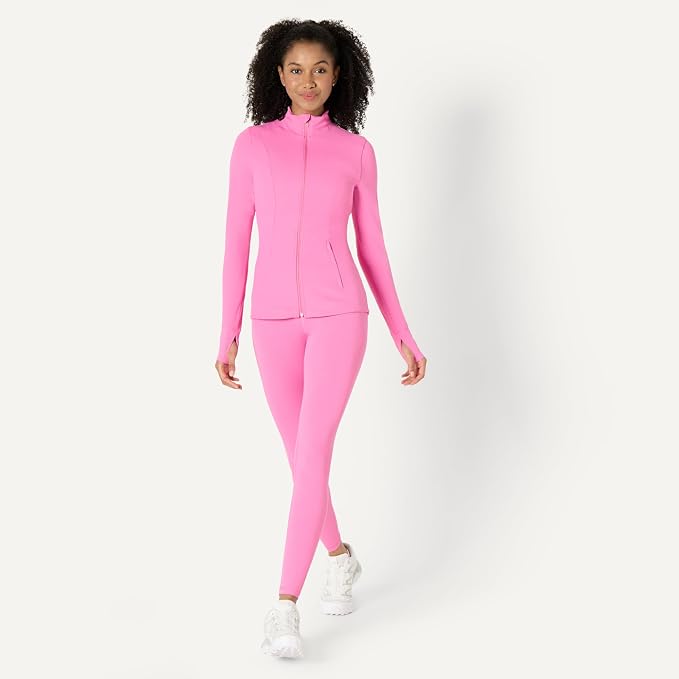 Amazon Essentials Women's Active FormFlex Buttery Soft Slim Fit Quarter Zip Long Sleeve Pullover Jacket - Image 6