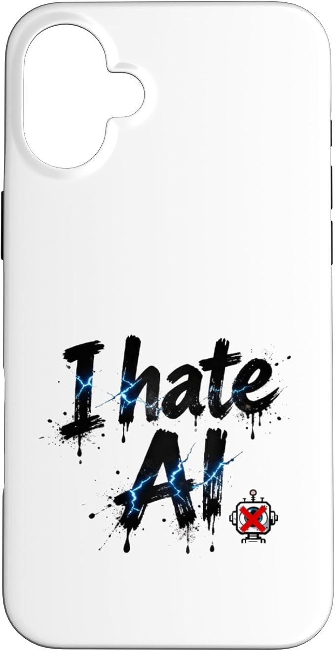 I Hate Ai Case for iPhone 16 Plus by Unknown