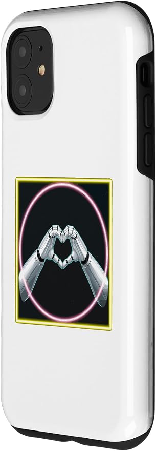 iPhone 11 Hand Heart AI Robot | Hands Robot Shirt Case - Image 2