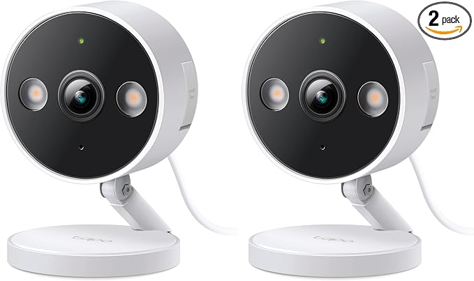 Tapo 2K+ Indoor/Outdoor Wired Security Camera - 2024 PCMag Editors' Choice, Person/Pet/Vehicle Detection, Baby Monitoring, Color Night Vision, Subscription-Free Local Storage or Optional Cloud, C120 by Unknown