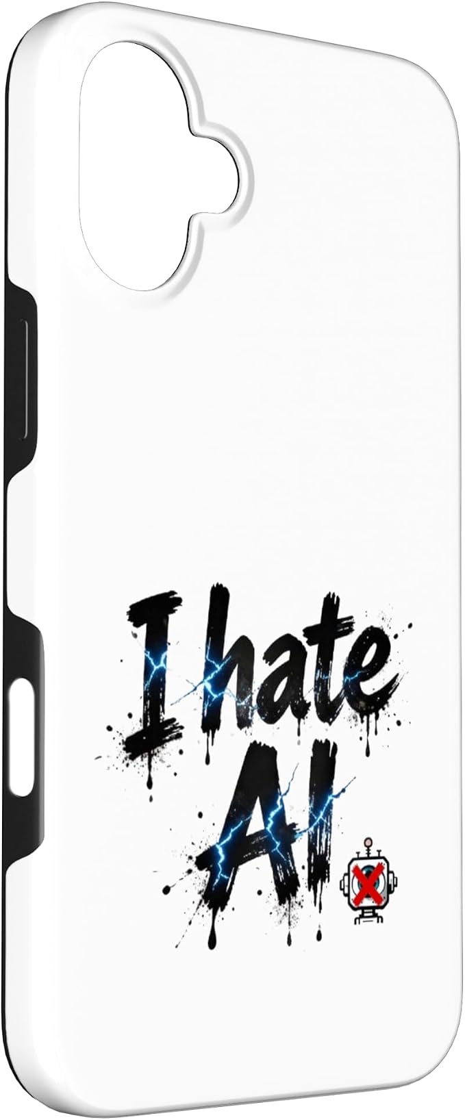 I Hate Ai Case for iPhone 16 Plus - Image 3