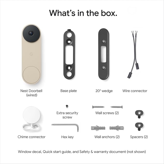 Google Nest Doorbell (Wired, 3rd Gen) - 2K Video, Live View - 2025 - Linen | Video doorbell, 2K HDR, intelligent alerts, color night vision, 2-way audio, works with Google Home & Gemini - Image 14