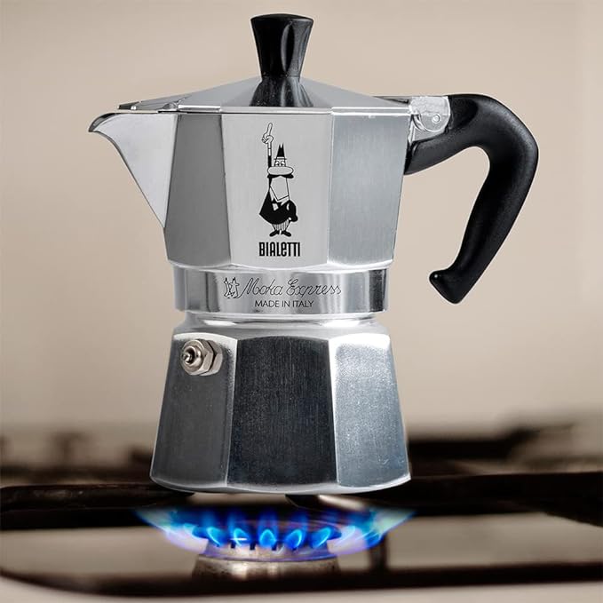 Bialetti - Moka Express: Iconic Stovetop Espresso Maker, Makes Real Italian Coffee, Moka Pot 9 Cups (14 Oz - 420 Ml), Aluminium, Silver - Image 3