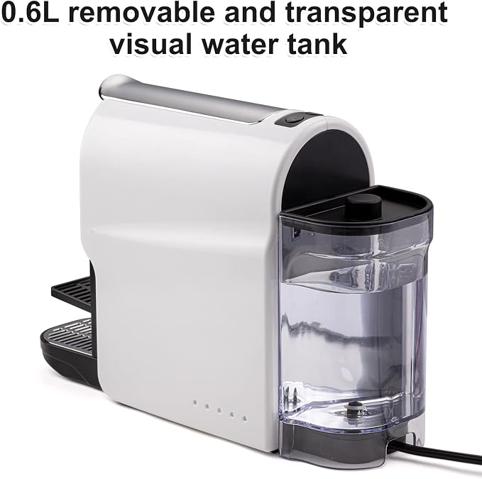 beanglass Espresso Pod Machine for Home, Capsule Coffee Maker for NS Original Pods, 20 Bar High Pressure Pump, 22oz Removable Water Tank, Adjustable Cup Tray, 1350W - Image 5