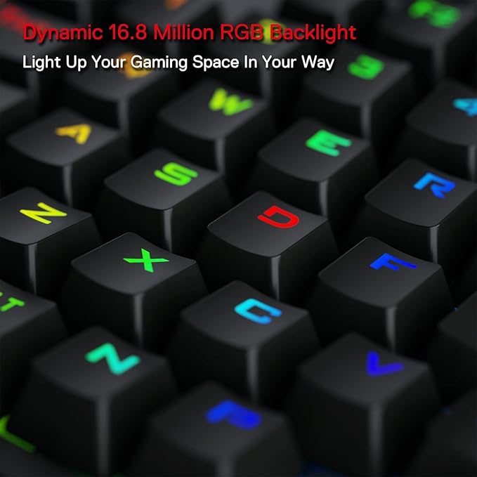 Redragon K585 PRO Wireless One-Handed RGB Gaming Keypad, 42-Key Layout | 0-Delay 2.4GHz Connection, On Board Macro Keys Keyboard, USB Pass-Through Port, Hot-Swap Socket, Detachable Wrist Rest - Image 4
